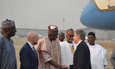 US Secretary Of State, Antony Blinken arrives Nigeria, meets Tinubu