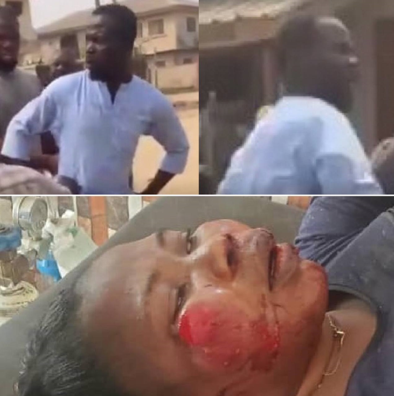 Man brutalizes his wife for putting marks on their children 