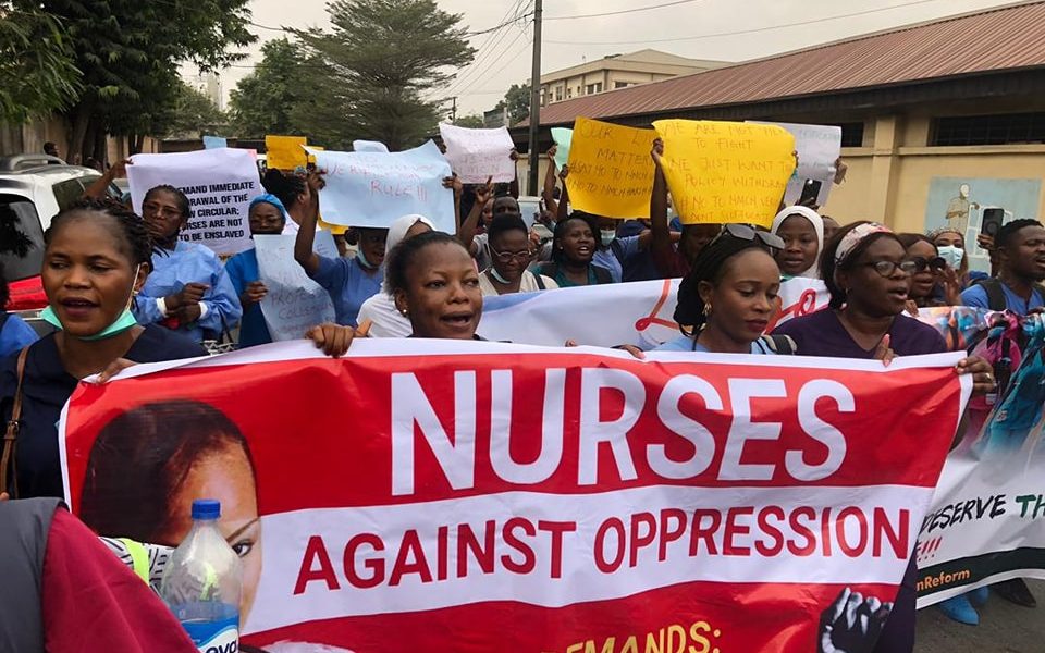 Lagos nurses protest against new verification guidelines