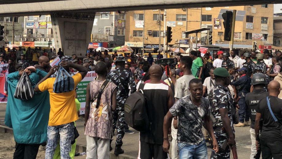 Group takes over Lagos streets, protest high cost of living