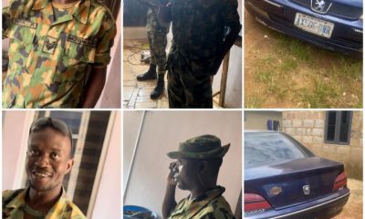 Police capture four individuals impersonating soldiers and seize ammunition in Lagos.