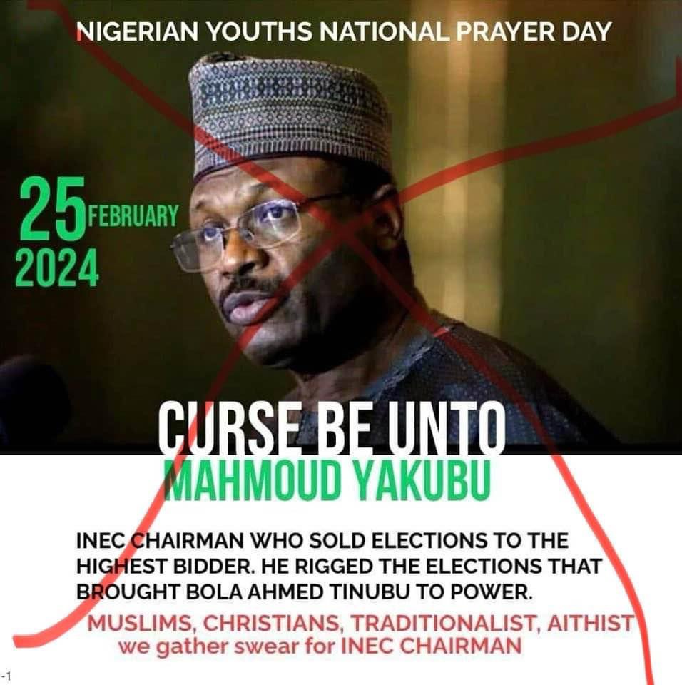 Shehu Sani disagrees with Nigerian Youths National Prayer Day to curse INEC Charmian
