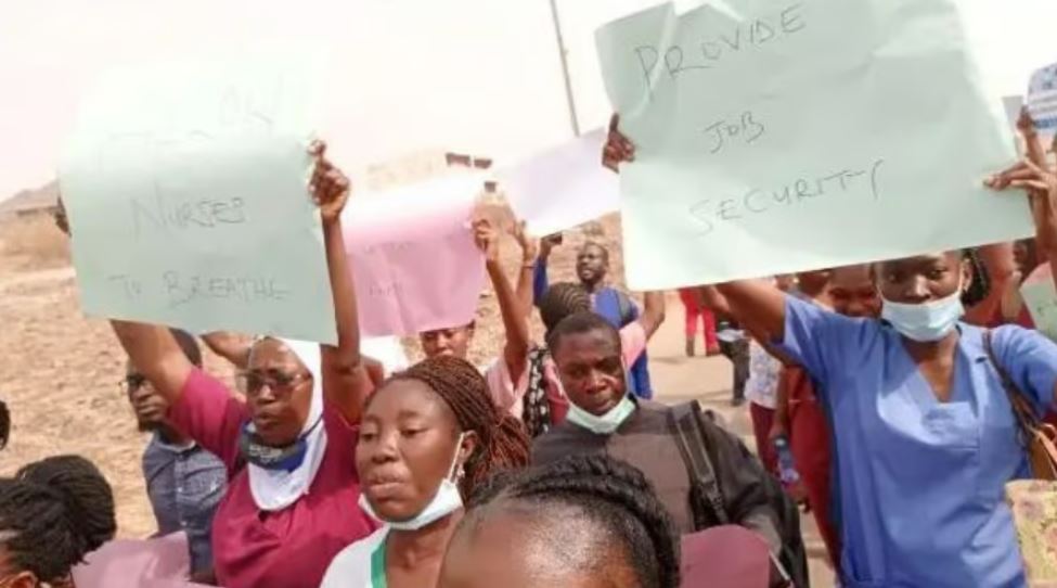 Nurses protest over new certificate verification guidelines in Abuja
