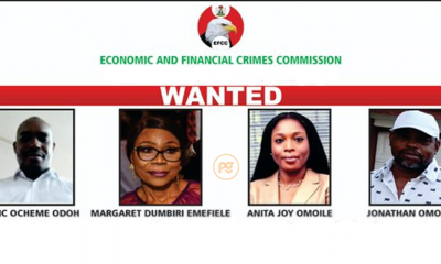 EFCC declares Emefiele’s wife, three others wanted