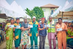 LAWMA PARTNERS LASRRA FOR SWEEPERS’ LAG ID CARDS