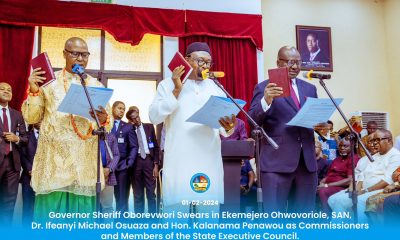 Oborevwori swears in 3 commissioners