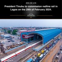 Tinubu commissions Red Line Train in Lagos 