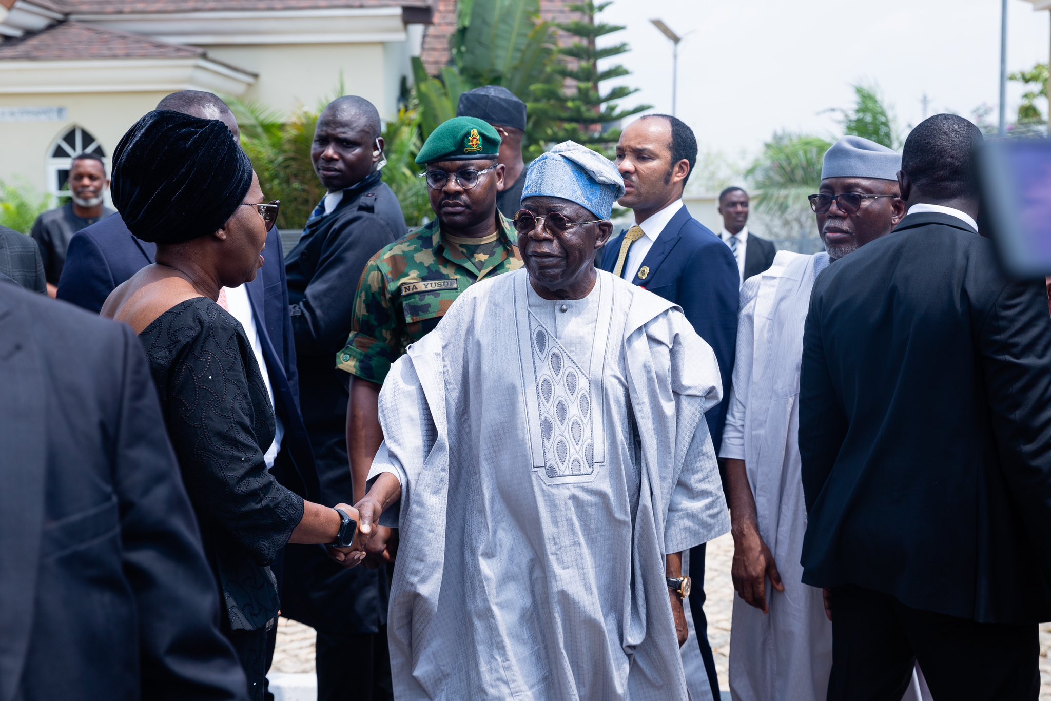 Tinubu pays condolence visit to family of Akeredolu in Owo