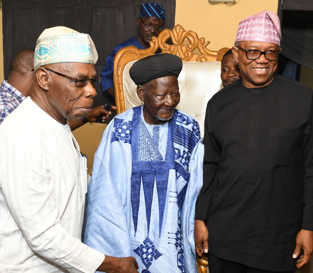 Obasanjo celebrates Egbaland Chief Imam at 90