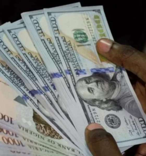 Naira up by 6%, closes N1, 300/$ at official market