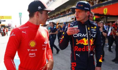F1 Charles Leclere hands Max Verstappen a fright