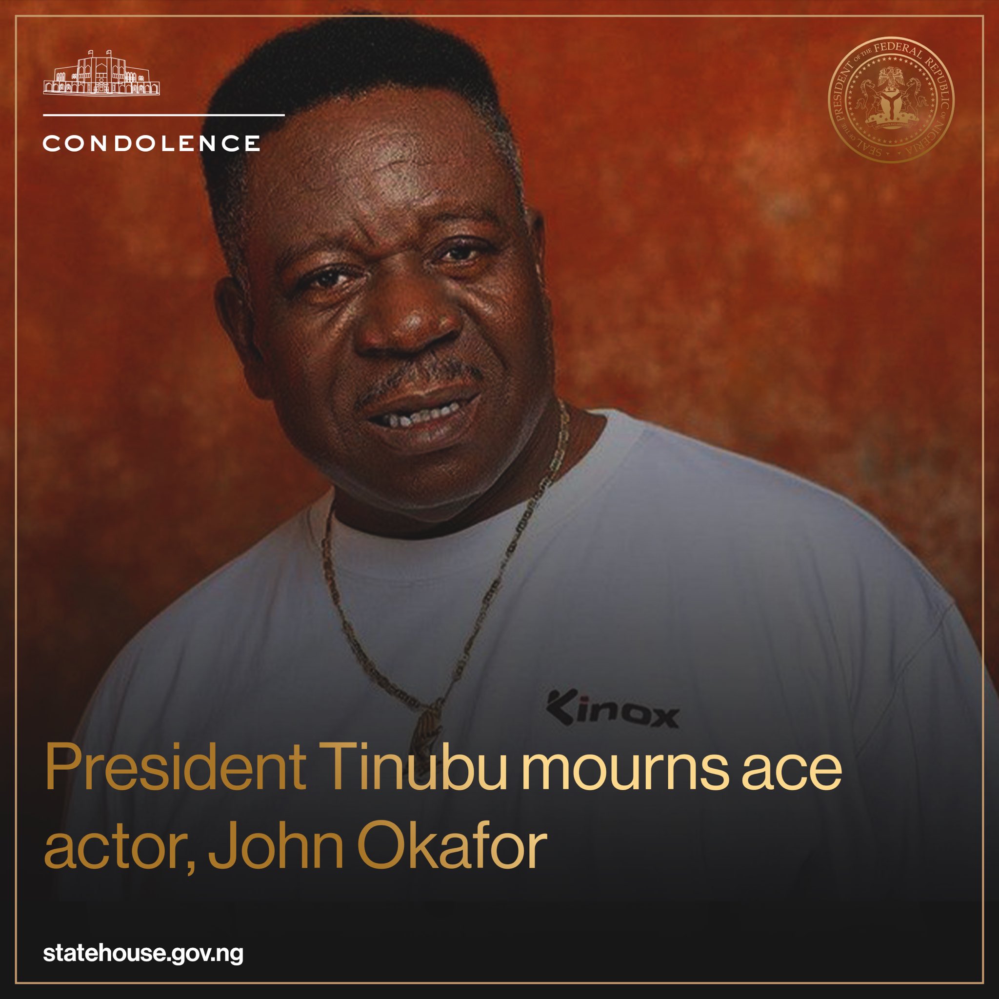 Tinubu mourns ace actors, John Okafor, Quadri Oyebamiji