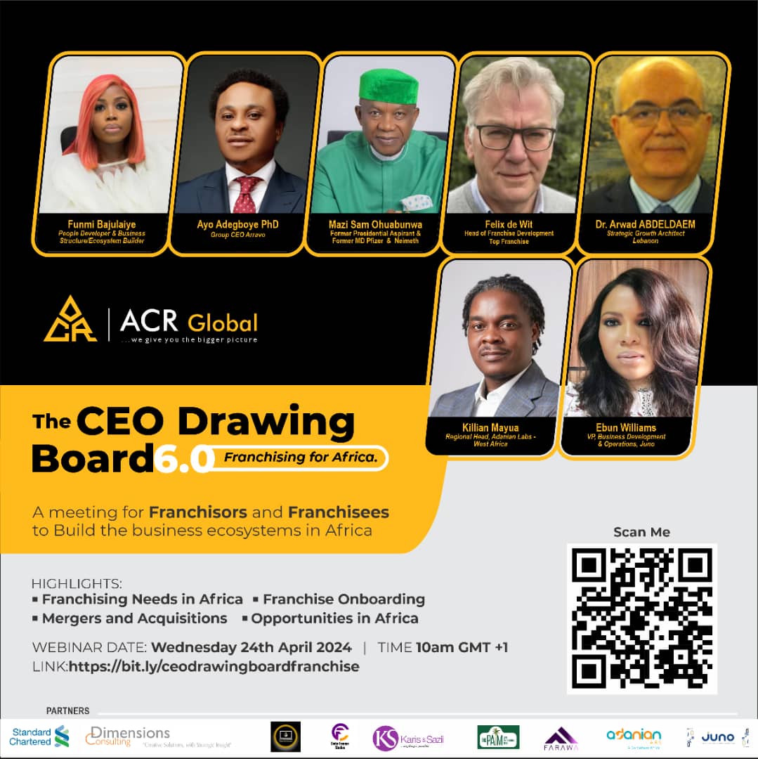 ACR Global Limited, a foremost Consulting firm that connects Africa businesses to opportunities in the international market is set to host a Webinar