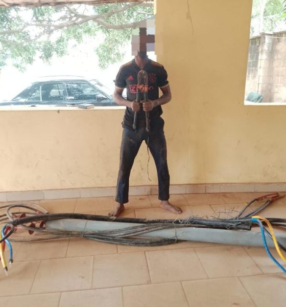 Police arrest suspected transformer vandal in Enugu, recover cable