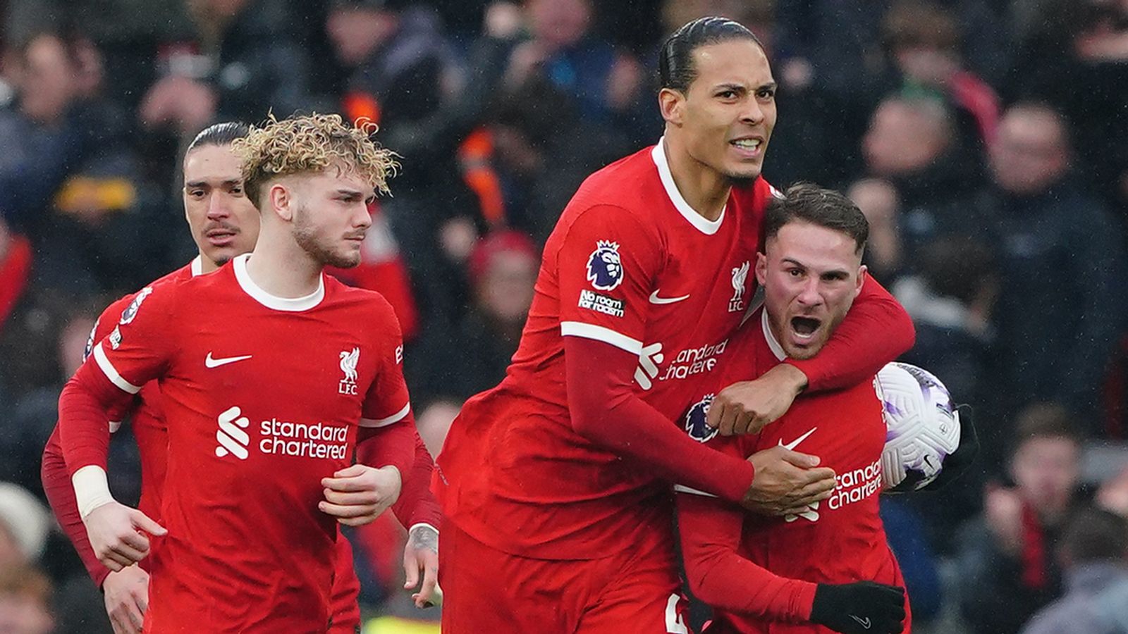 The EPL title race thickens as Liverpool return to the summit with eight games left