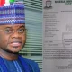 Immigration Service places Yahaya Bello on watchlist