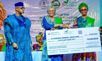 Nigeria First lady gives renewed hope initiative supports to women farmers