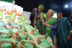Nigeria First lady gives renewed hope initiative supports to women farmers