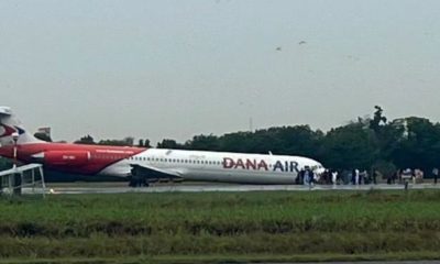 Just in: Dana airline crash lands in Lagos