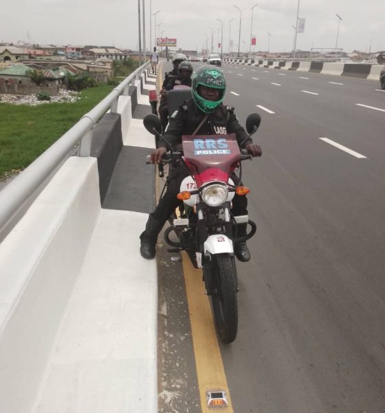 Police begin 24-hour bike patrol on Third Mainland Bridge