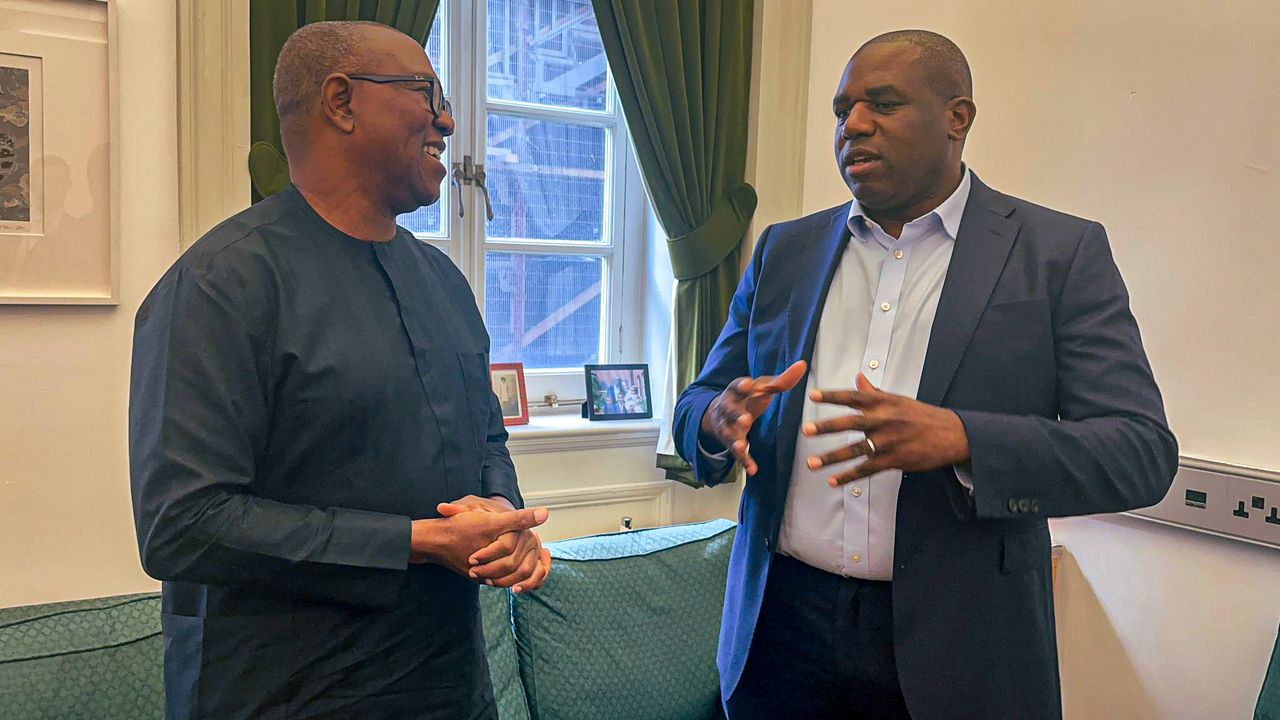 Obi holds private meeting with U.K. Labour Party Member of Parliament, David Lammy , in House of Commons