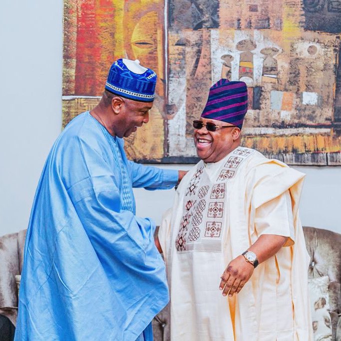 Saraki celebrates Adeleke @64