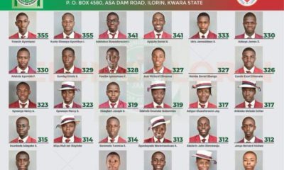 2024 UTME: 30 Kwara-based Catholic secondary school students score above 300