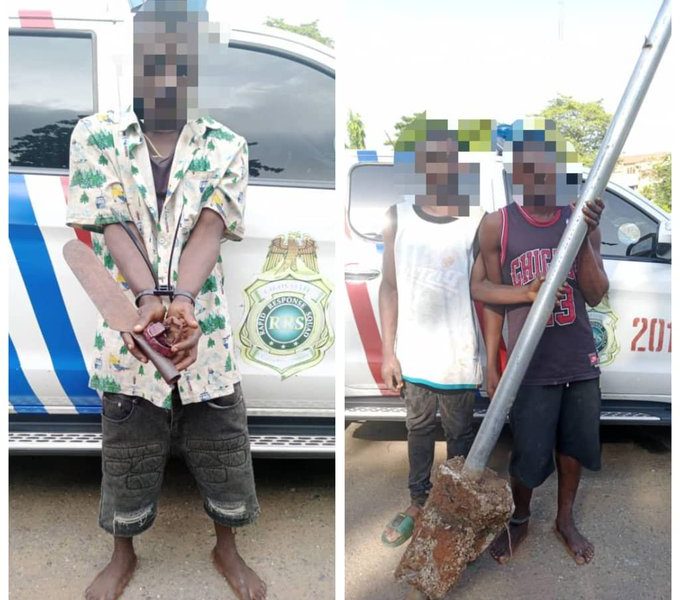 Police arrest traffic robber, 2 vandals in Lagos