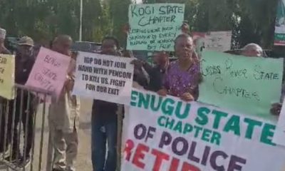 Retired police officers storm N’Assembly, protest over unpaid pensions