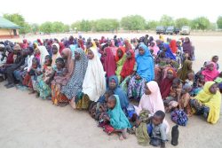 Nigerian Army hands over 350 rescued kidnap victims to Borno govt.