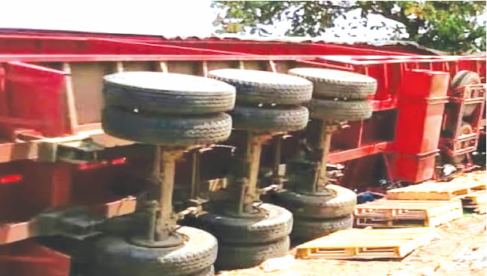 Many feared dead as trailer crushes bus in Abia