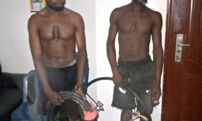 Police investigate two brothers arrested by vigilant for vandalizing transformer cables