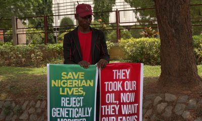 Protesters demand ban on GMO products in Nigeria