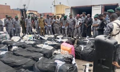 Customs intercepts N4.1b illicit drugs imported from Canada and India at Tin-Can Port