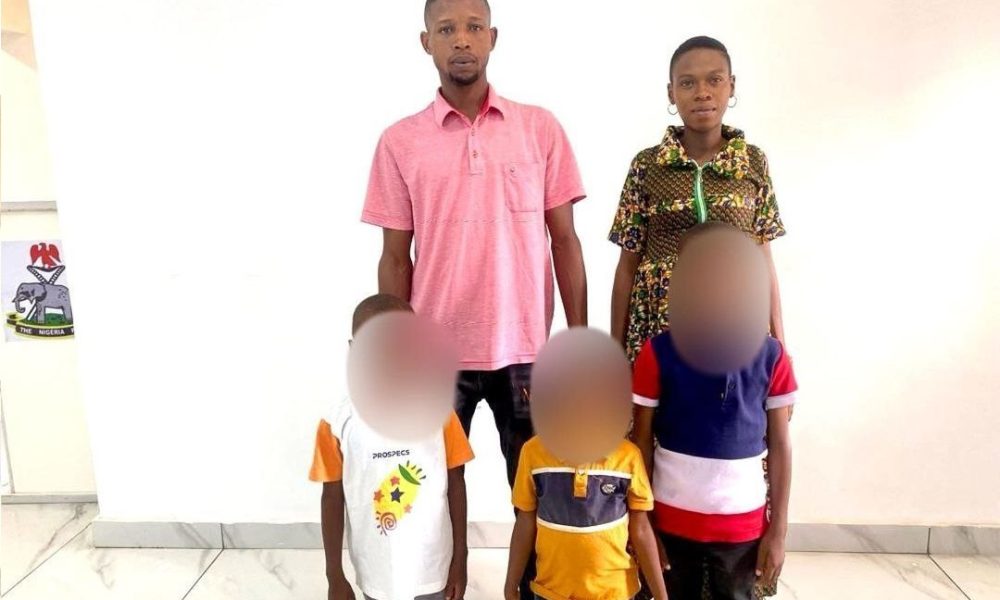 5 arrested, as police rescue 3 children abducted by bike rider