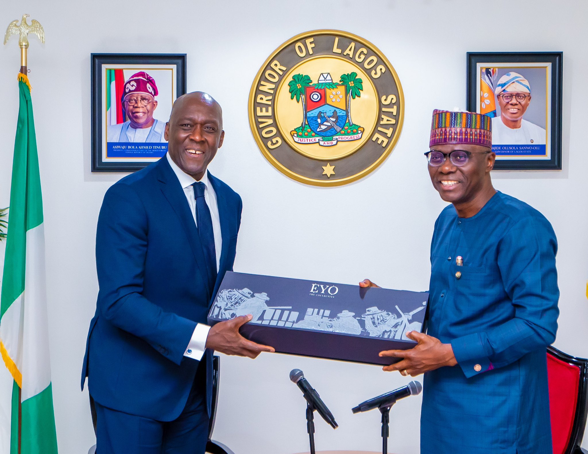 Sanwo-Olu hosts IFC MD, Diop, at Lagos House, Marina