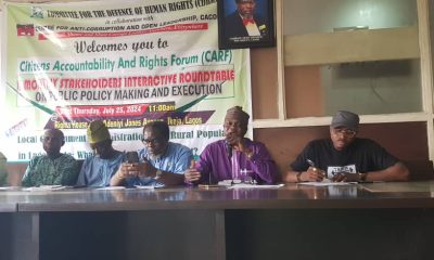 LASG restates commitment to rural development at CDHR’s monthly forum