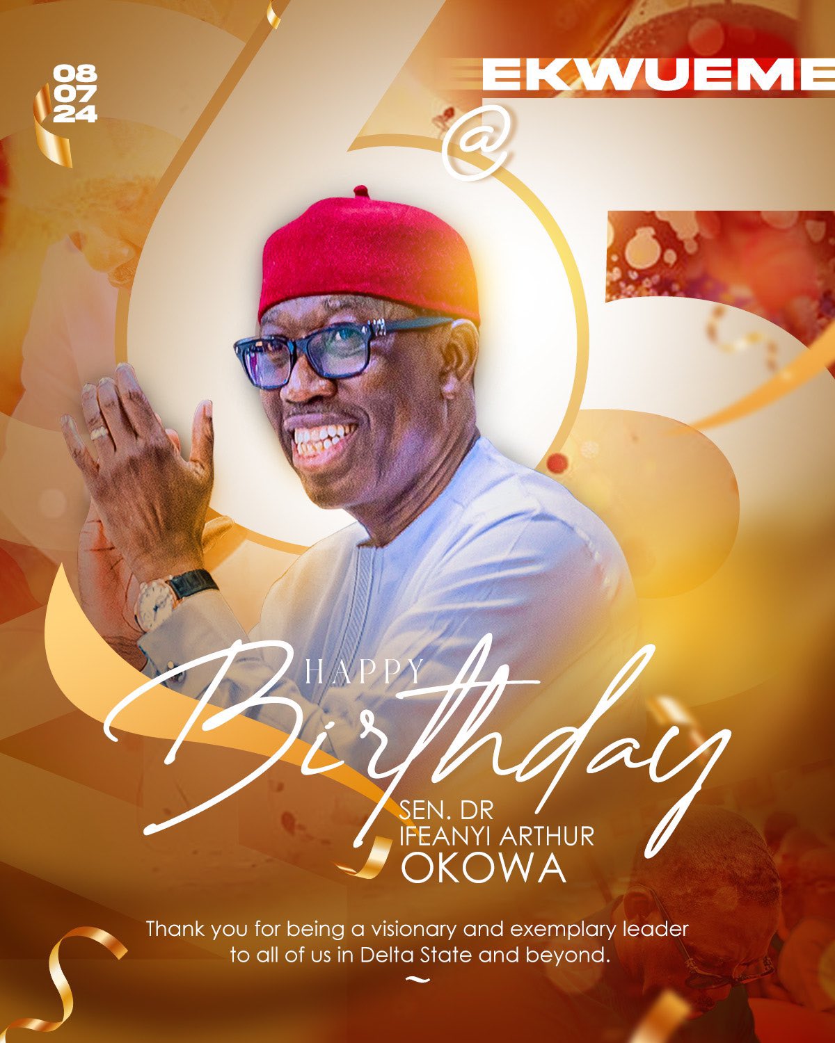 PDP congratulates Okowa @ 65