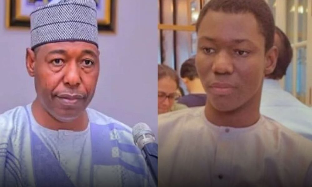 Gov. Zulum’s son reacts to reports that his brother killed someone