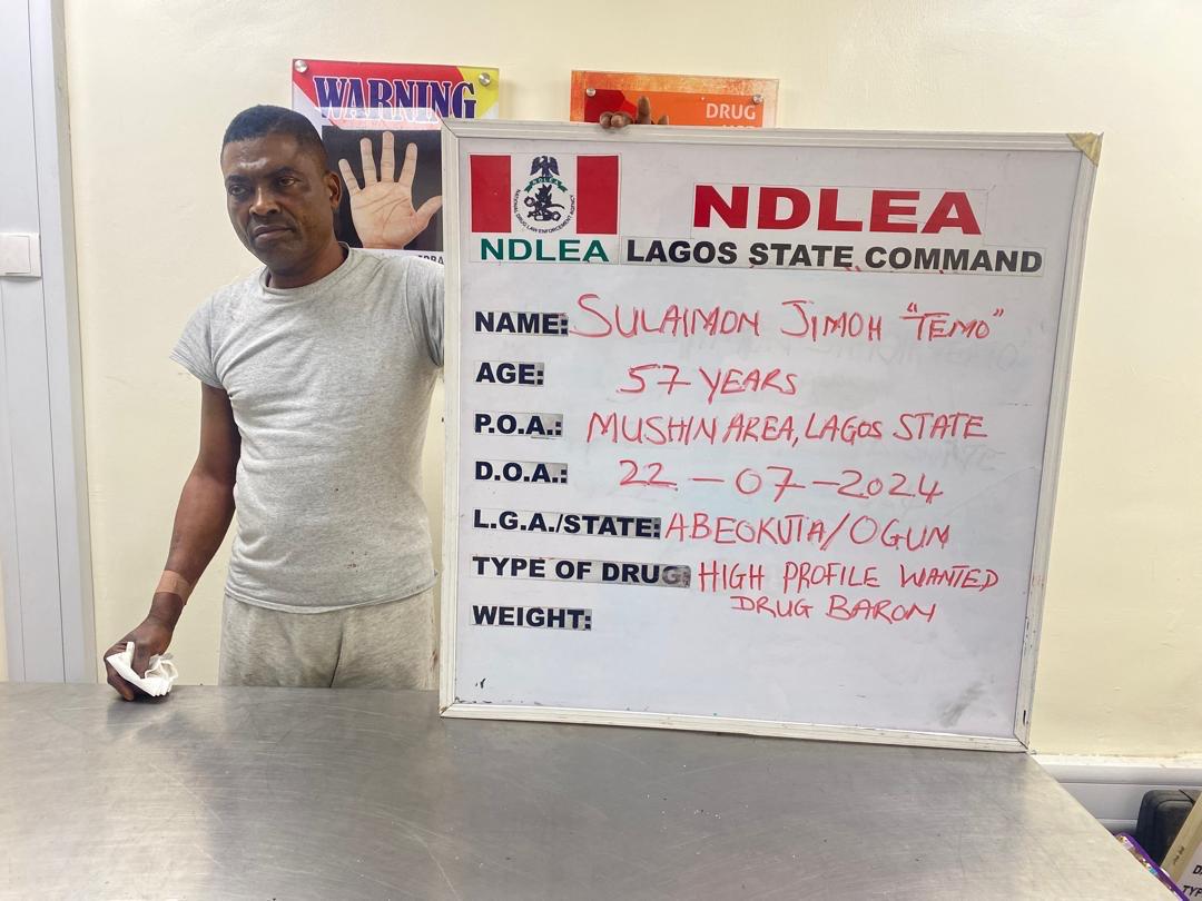 Just in: NDLEA arrests notorious Mushin drug lord Alhaji Sulaiman Jimoh
