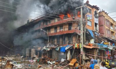 Breaking: Fire engulfs shops, many properties in Lagos