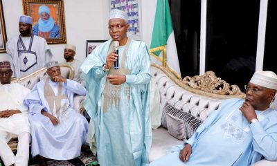 Nasir El-Rufai speaks at Atiku Abubakar's residence