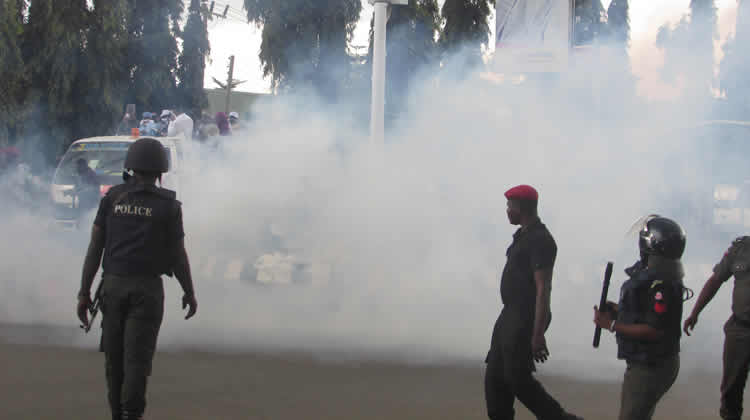 Protesters Dispersed with Tear Gas at Lekki Tollgate Amid Nationwide Demonstrations