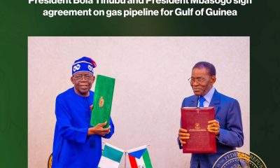 Tinubu, Mbasogo sign agreement on Gulf of Guinea Pipeline Project