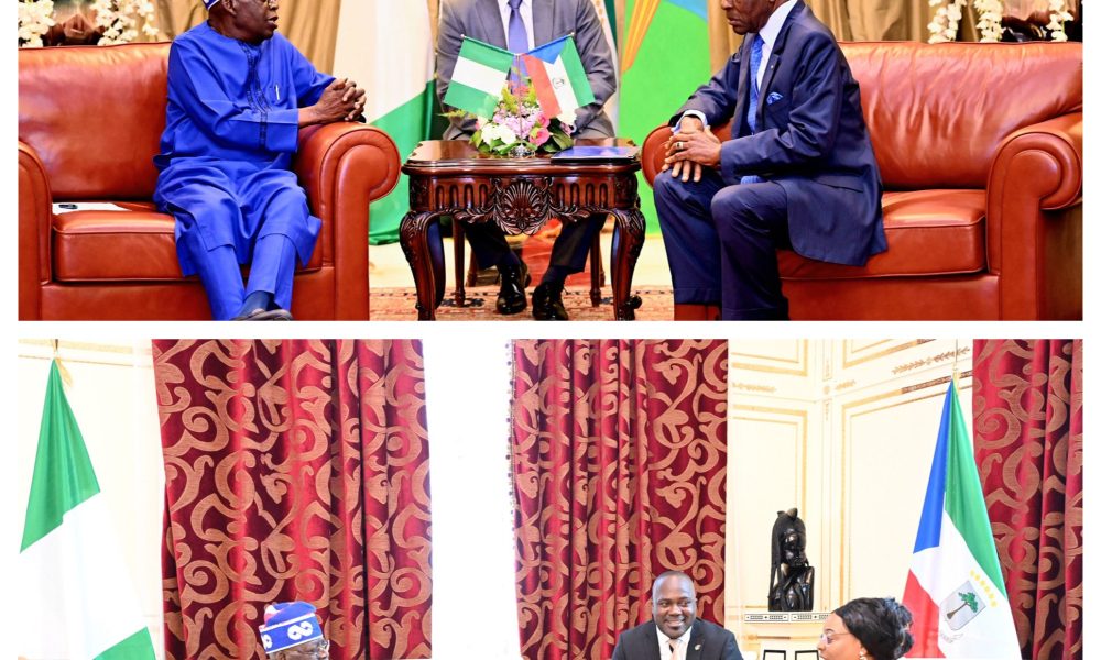 Tinubu holds talks with President Nguema of Equatorial Guinea