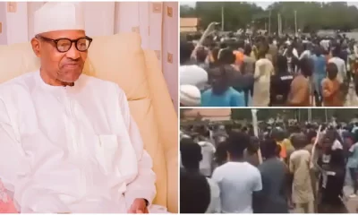 Protests Erupt in Daura, Demonstrators Target Former President Buhari's Residence