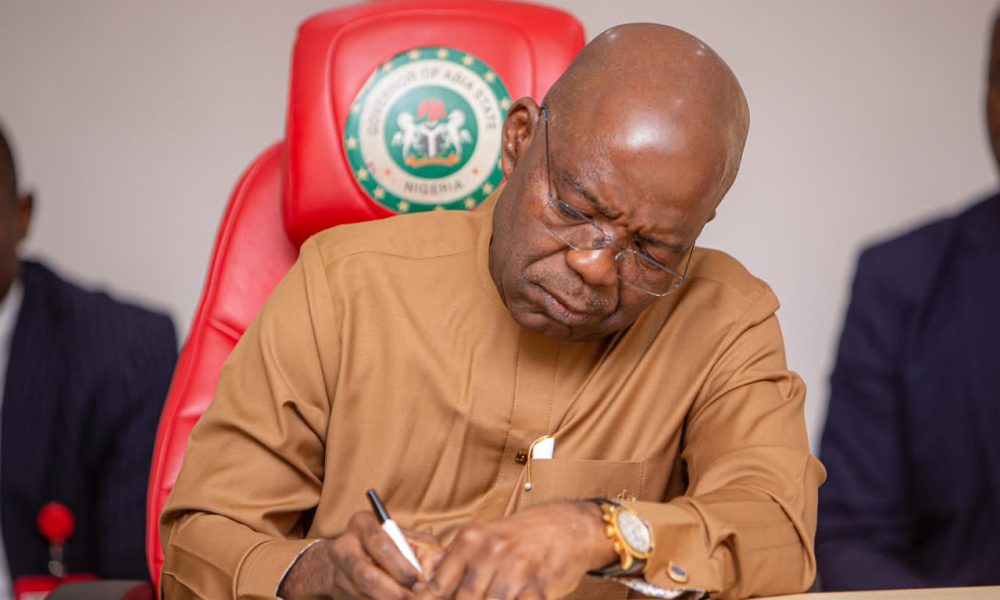 Otti reshuffles Abia cabinet, assigns portfolios to new Commissioners