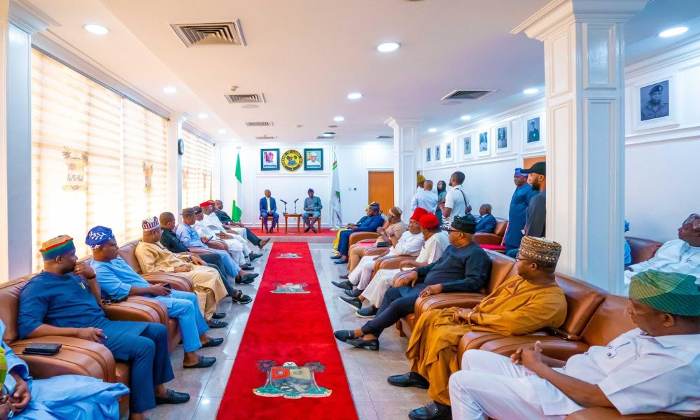 Sanwo-Olu hosts NSITF MD, Senate/House Committee on Labour