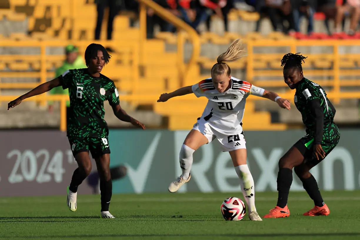 Nigeria’s women’s youth team, the Falconets, secured a commanding 4-0 victory over Venezuela in their final group match at the FIFA Under-20 Women’s World Cup on Saturday night.