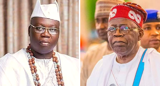 Gani Adams and Presient Tinubu